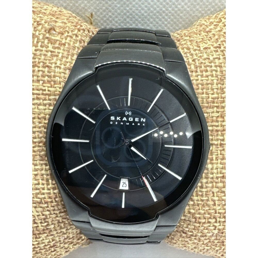 Skagen SKW6031 Women's Black Titanium Analog Dial Quartz Wrisr Watch JNA950